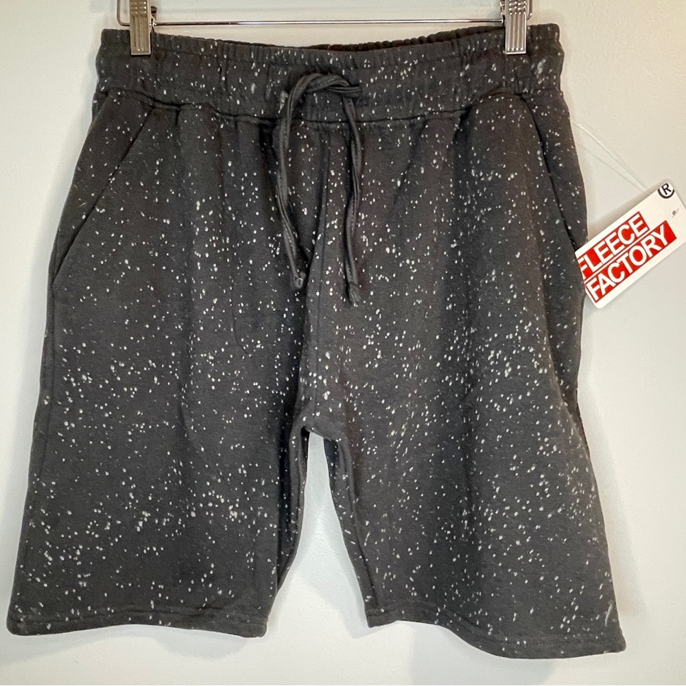 Fleece Factory Salt Wash Sweat Shorts Steel Small
